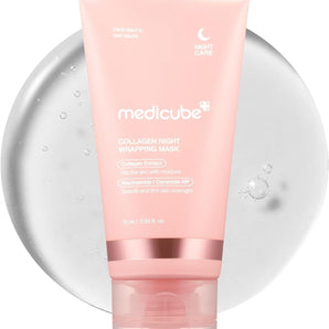 Medicube Overnight Collagen Wrapping Mask - Korean Collagen Peel Off Mask, Overnight Elasticiy Boosting, Skin Barrier Care, Korean Skincare