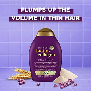 OGX Shampoo, Thick & Full+ Biotin & Collagen, 385ML