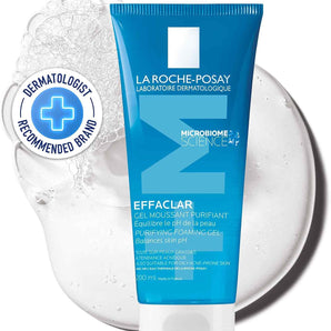 La Roche-Posay Effaclar Cleanser | Facial Cleanser | Purifying Foaming Gel, 200ml