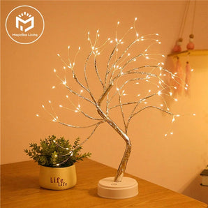 Mini Christmas Tree Copper Wire Garland Light Holiday lighting