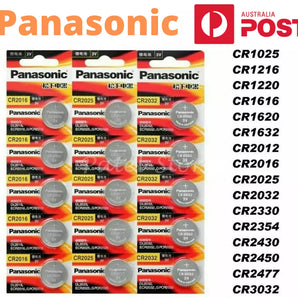 Panasonic CR2032 CR2025 CR1220 CR1616 CR1620 CR2016 CR1632 Lithium Battery